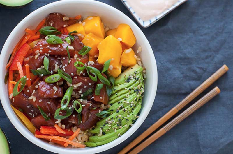 Poke Art - Fresh ingredients and made to order— and honestly so delicious.  We are open till 9 PM! #pokebowl #healthyfood #healthylifestyle #fresh #956